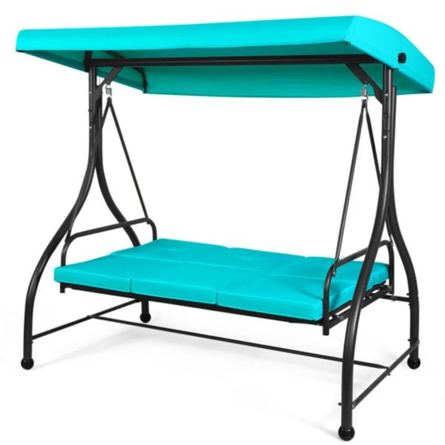 Chaises pivotantes à 3 places, lit hamac convertible