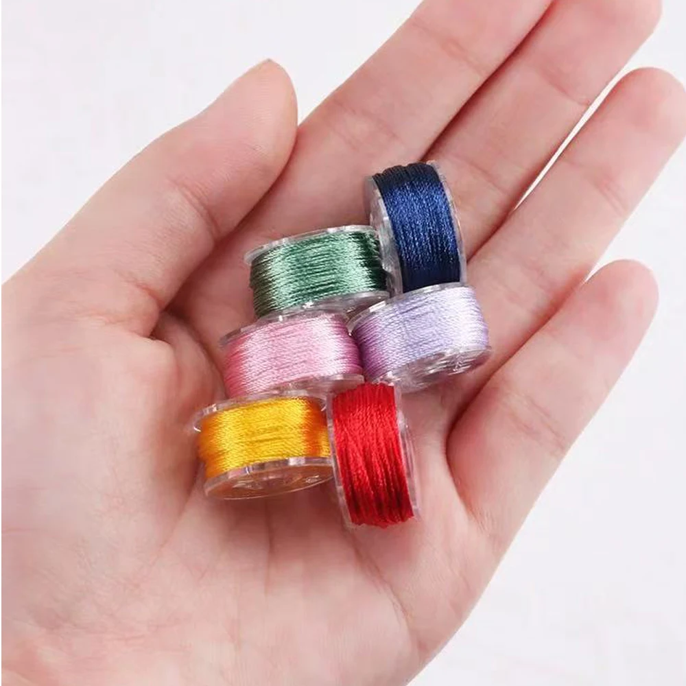 

Durable Hand Sewing Thread Boxed Bobbin Set for Sewing Machines 0.45mm/0.55mm/0.65mm Jewelry Bracelet Diy Sewing Bobbin