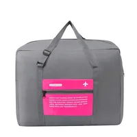 Korean Foldable Square Airplane The Tote Bag Waterproof Handbag Packing Cubes For Travel Oxford Cloth Weekend Travel Bag Luggage 6