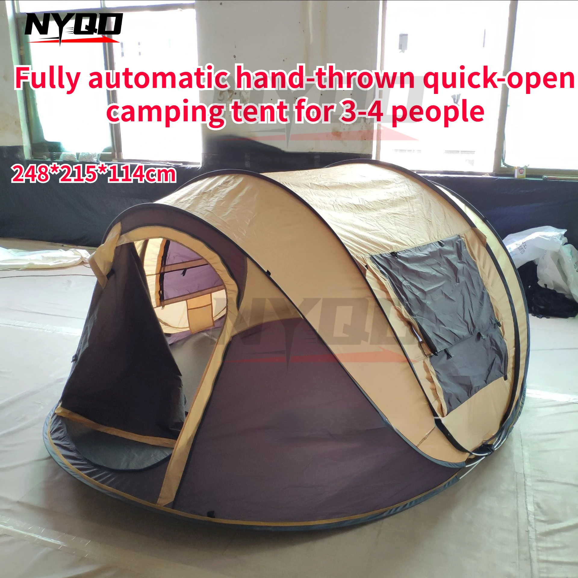 

One Second Quick Opening Automatic Tent Waterproof Fully Automatic Hand-thrown Quick-open Camping Tent for 3-4 People