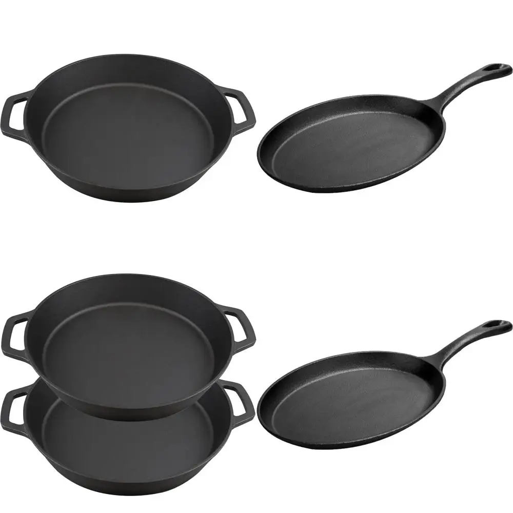 

Commercial Grade Cast Iron Skillet 17 Dual Handle, Outdoor Camping Cookware, Pizza Pan, Frying Pan, Suitable for Open Fire Cooki