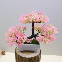 Artificial Plants Bonsai Small Tree Pot Fake Plant Flowers Potted Ornaments For Home Room Table Decoration Hotel Garden Decor