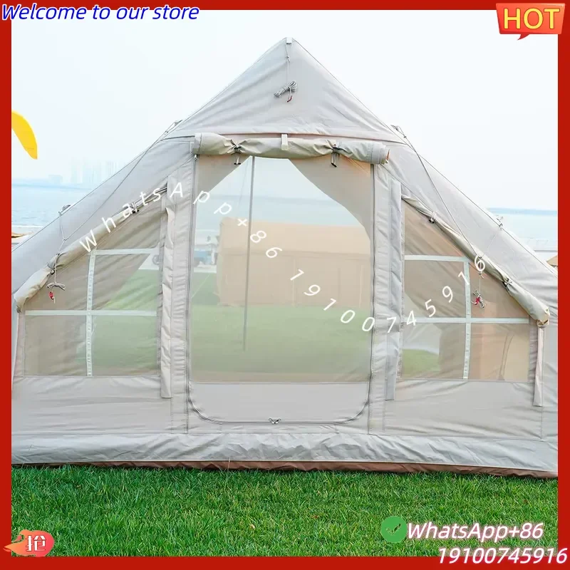 2026 Forerunner 7.0 Hot Sale 600D Oxford Waterproof Windproof Travel Camping Tent Inflatable House Tent for Family