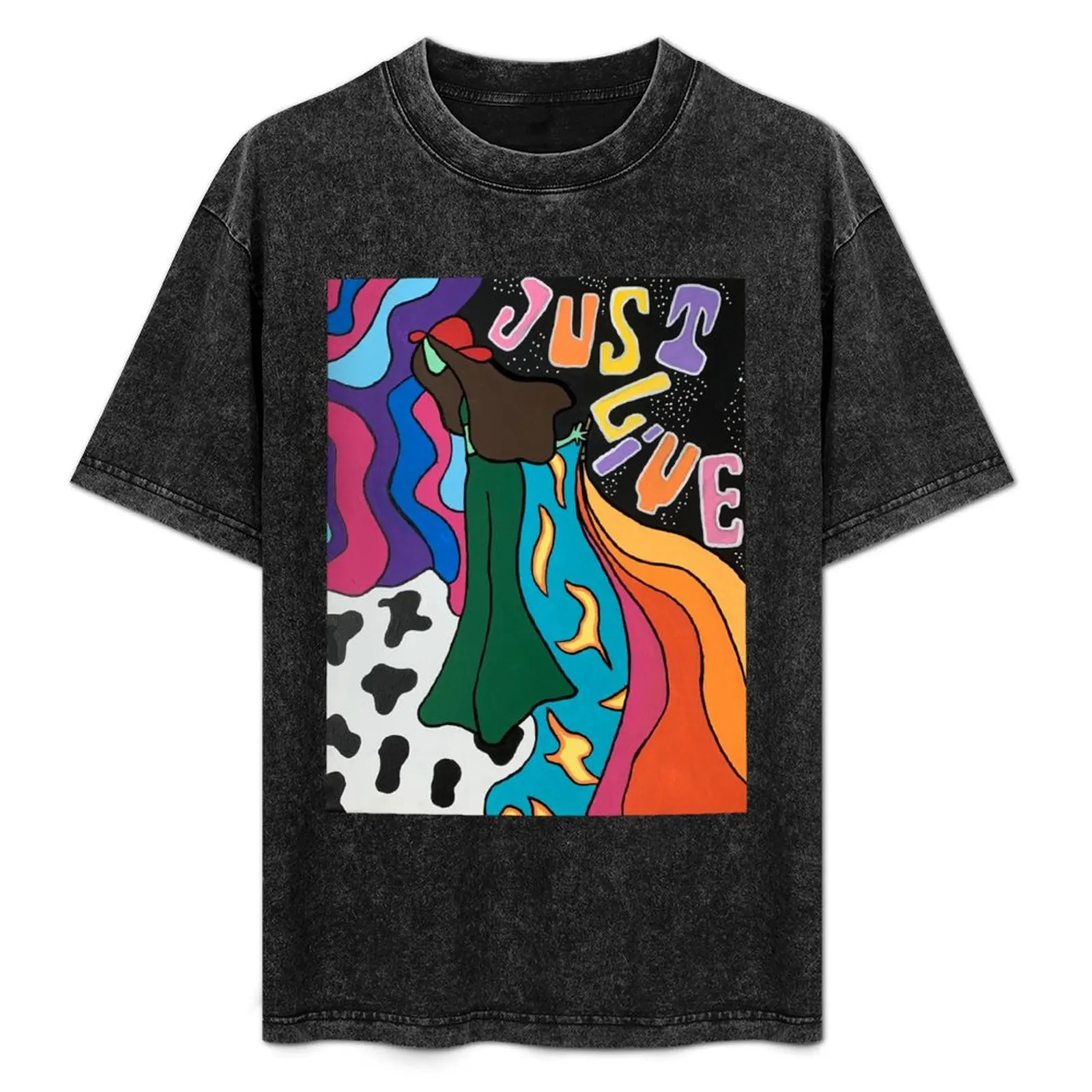 just live T-Shirt Basic Daily Outfit Short Sleeve Tee