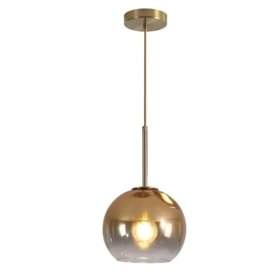 

Lighting Glass Globe Hanging Light Fixture Modern Gold Pendant Lights Kitchen Island Mid Century Dining Room Hanging Light Fixt
