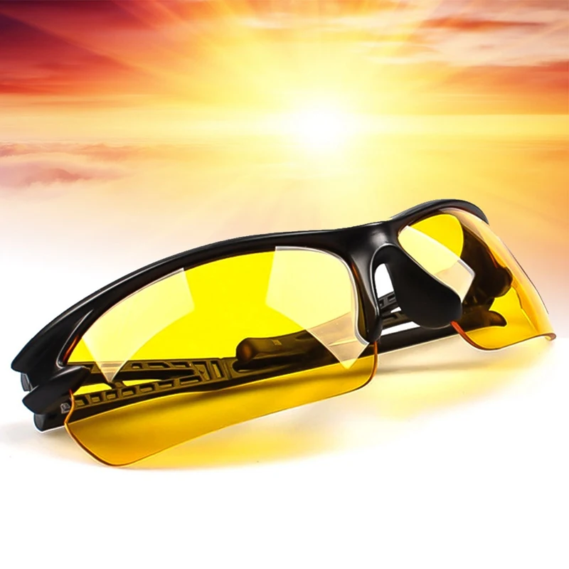 Driver Motorcycle Cycling Goggles Bicycle Night Vision Eyewear Windproof Sunglasses Protection Glasses Auto Bike Sports Glasses