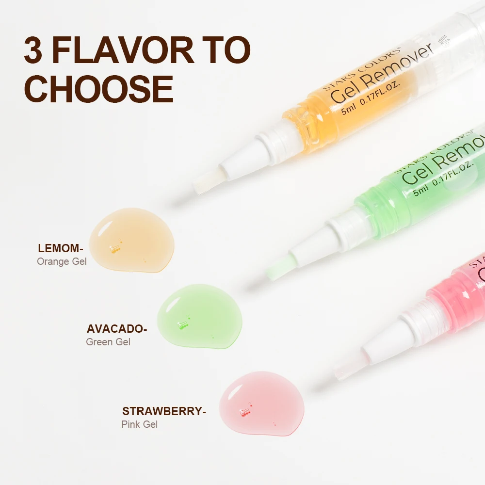STARS COLORS フルーツの香りのまつげリムーバー ジェル 5ML 素早く楽につけまつげを除去する 優しく携帯可能なアイメイクアップリムーバー