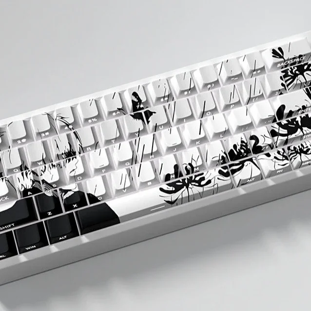 Tokyo Ghoul Custom Keycaps Cute Anime PBT Cherry Personalized Keycaps for Wooting 60 65 68 Magnetic Axis Mechanical Keyboard