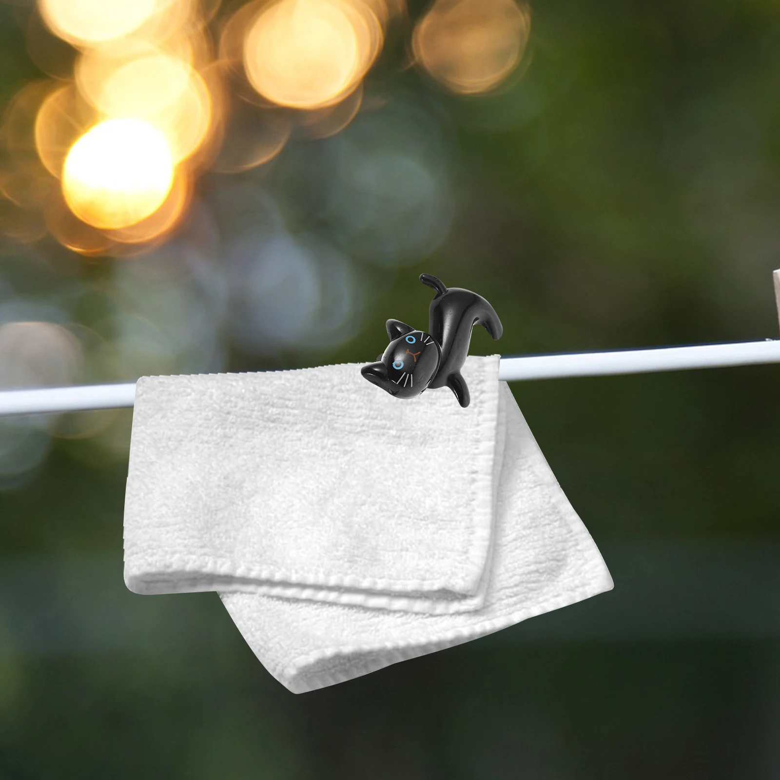 

6Pcs Cat Clip Standing Design Multifunctional Clothes Clips Food Sealing Packet Photo Message Clip Plastic