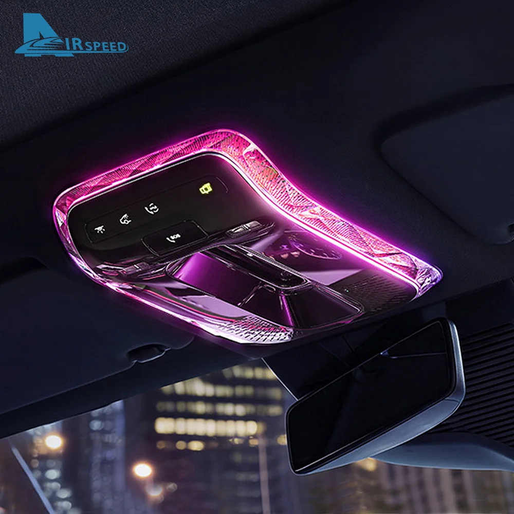 

For Mercedes Benz C GLC E Class W206 X254 W214 W233 EQS EQE GLE Crystal Reading Light Frames Trim Stickers Interior Accessories