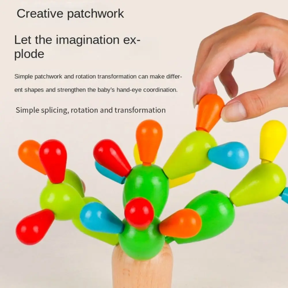 Juego erizo Cactus juguete Montessori material didáctico Cactus bebé entrenamiento de concentración agarre de aprendizaje juguete de educación temprana familia