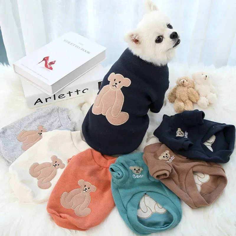 1pcs Winter Pet Dog Clothes Cats Dogs Clothes Dogs Fleece Warm Sweatshirt Small Medium Large Dogs Jacket Clothing Pet Costume