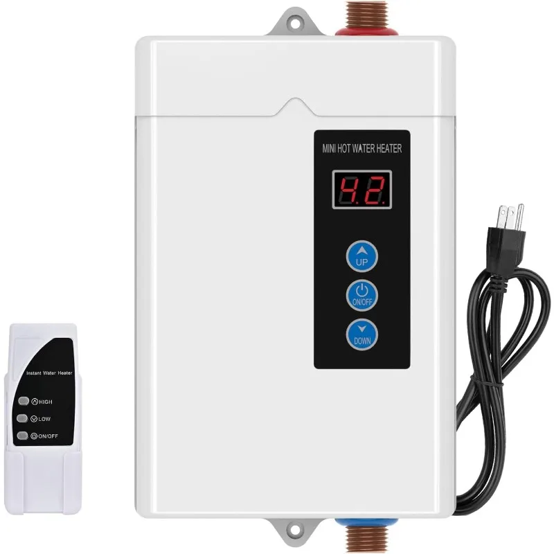 

3000W Tankless Water Heater Electric,110V Electric Water Heater With Digital Display,Instant Hot Water Heater On Demand Water