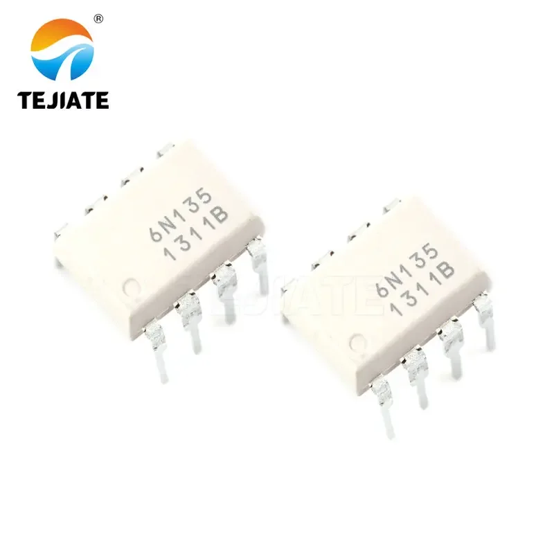 5 قطعة TEJIATE Optocoupler 6N135 6N136 6N137 ترانزستور عالي السرعة مخرج كهروضوئي عازل بصري