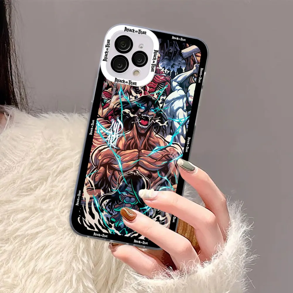 

A-Attack On Titan Allen Cover Clear Phone Case For iPhone Apple 17 17E AIR 16E 16 15 14 12 13 11 Pro 8 7 Plus Max TPU Case Shell