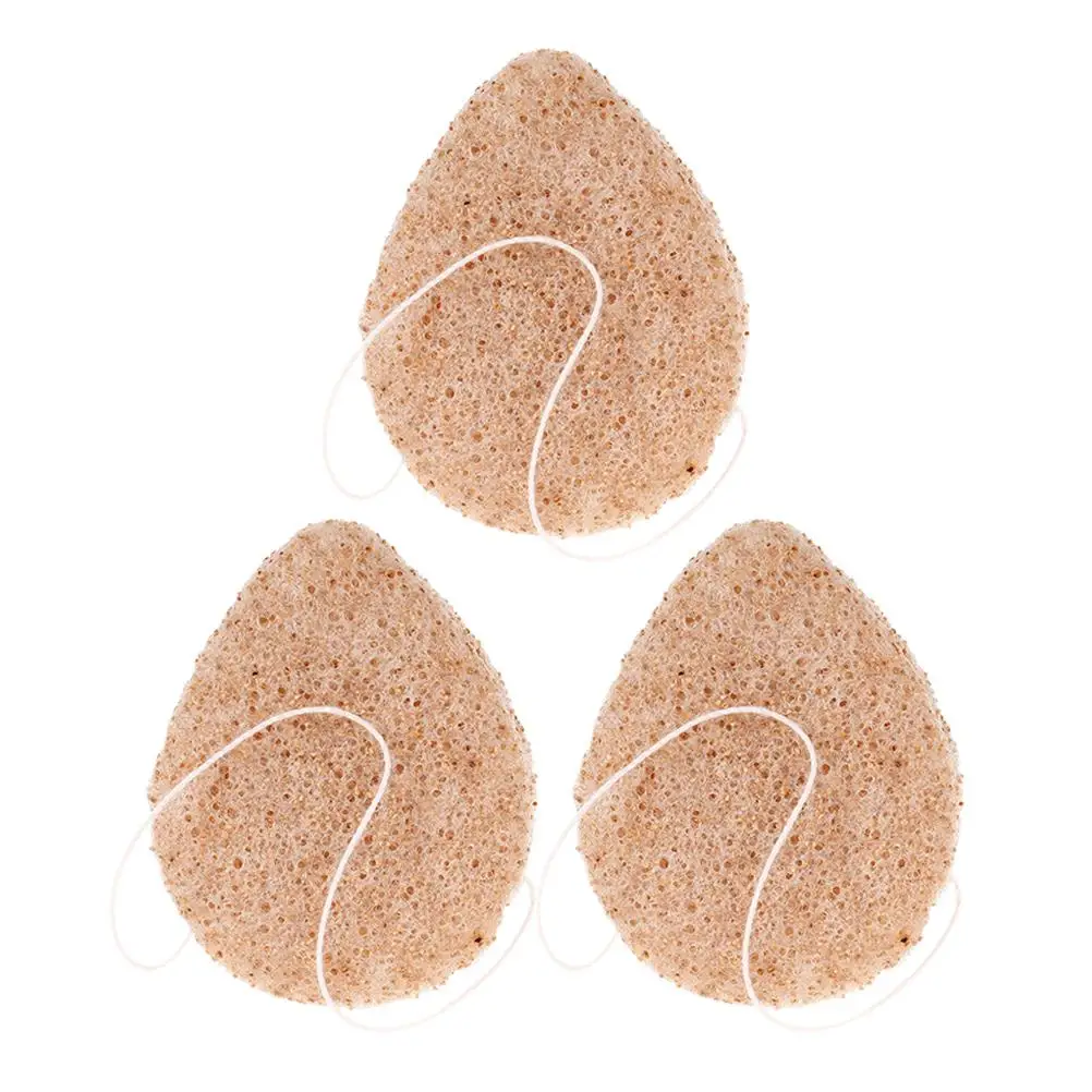 

3pcs Facial Sponges Deep Cleanse Exfoliating Sponge Pads for Women Natural Exfoliating Makeup Sponges Travel Friendly