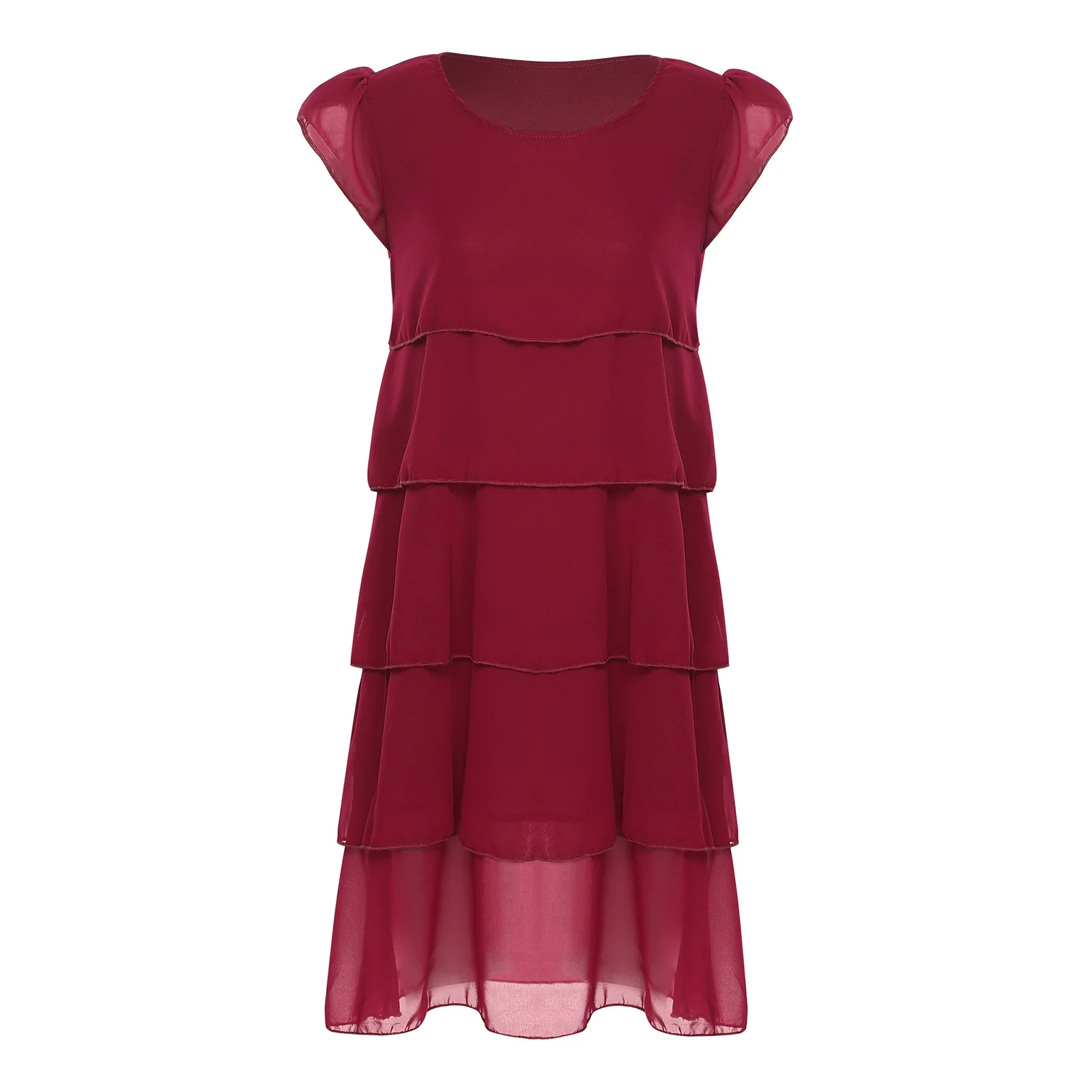Women Chiffon Tiered Summer Dress Cocktail Dress Elegant Party Dresses Pageant Commute Special Occasions Casual Woman's Clothes