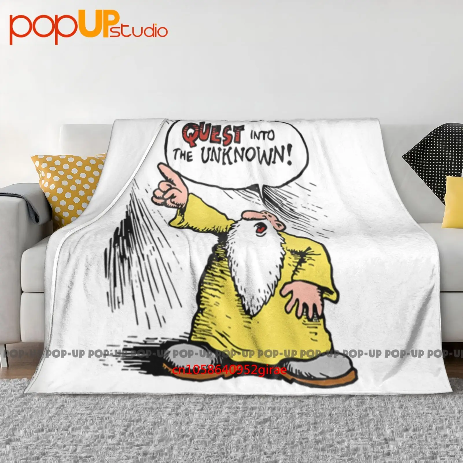 80S R Crumb Robert Into The Unknown Mr Natural Underground Comix Ultra-Soft Blanket Quilt Winter Sofa Cover Bed Covers