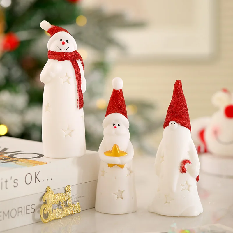 سانتا كلوز LED جو إبداعي ضوء الليل المفروشات المنزلية التصميم ضوء عيد الميلاد الديكور هدية الكريسماس