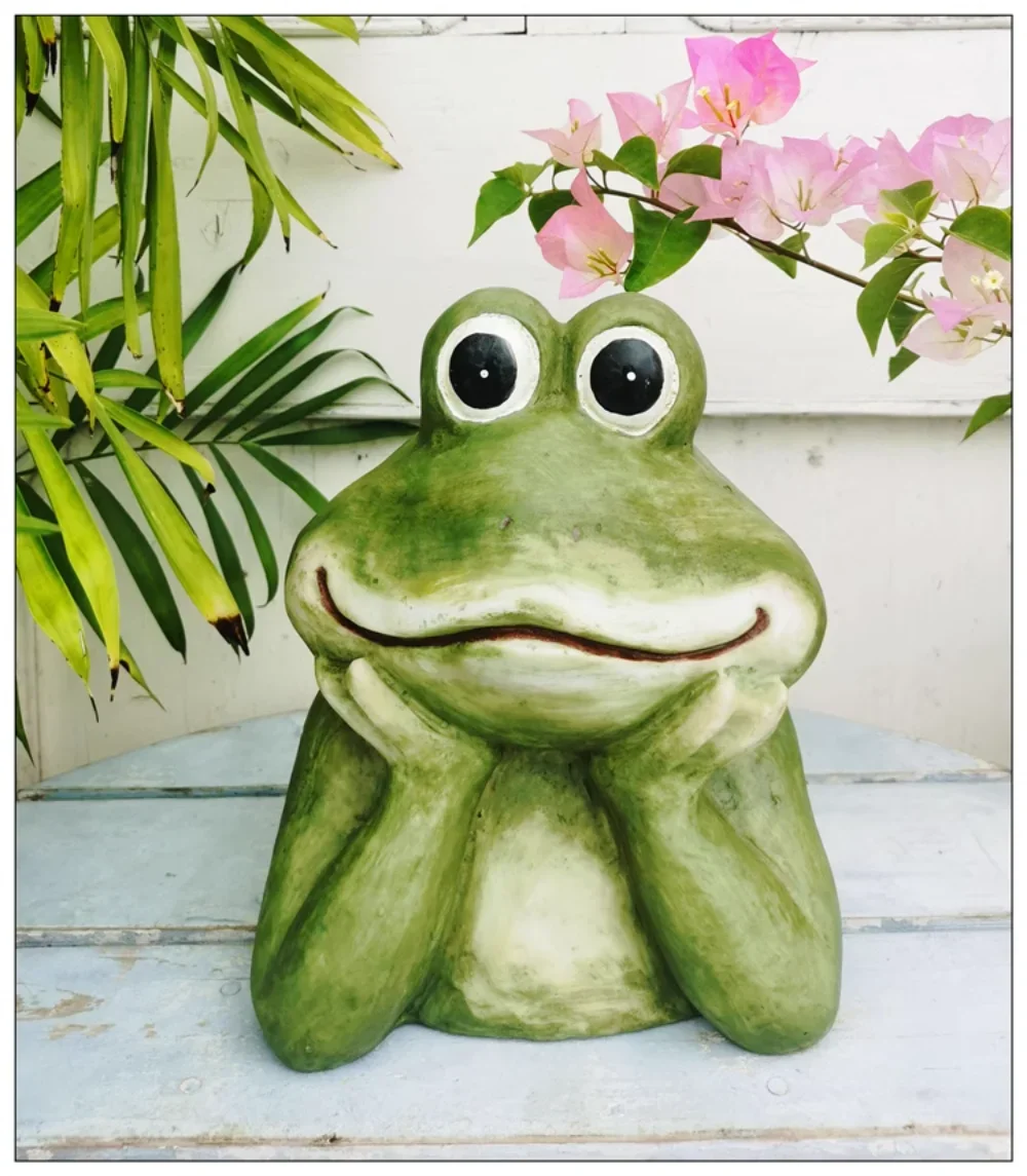 

Outdoor frog ornaments resin animal creative garden balcony frog ornaments