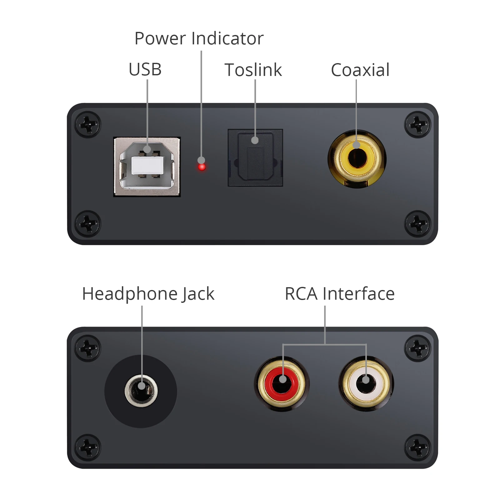 USB DAC Audio Converter USB To Digital Coaxial Optical 3.5mm Headphone Stereo Output USB Audio Sound Card Adapter For PC