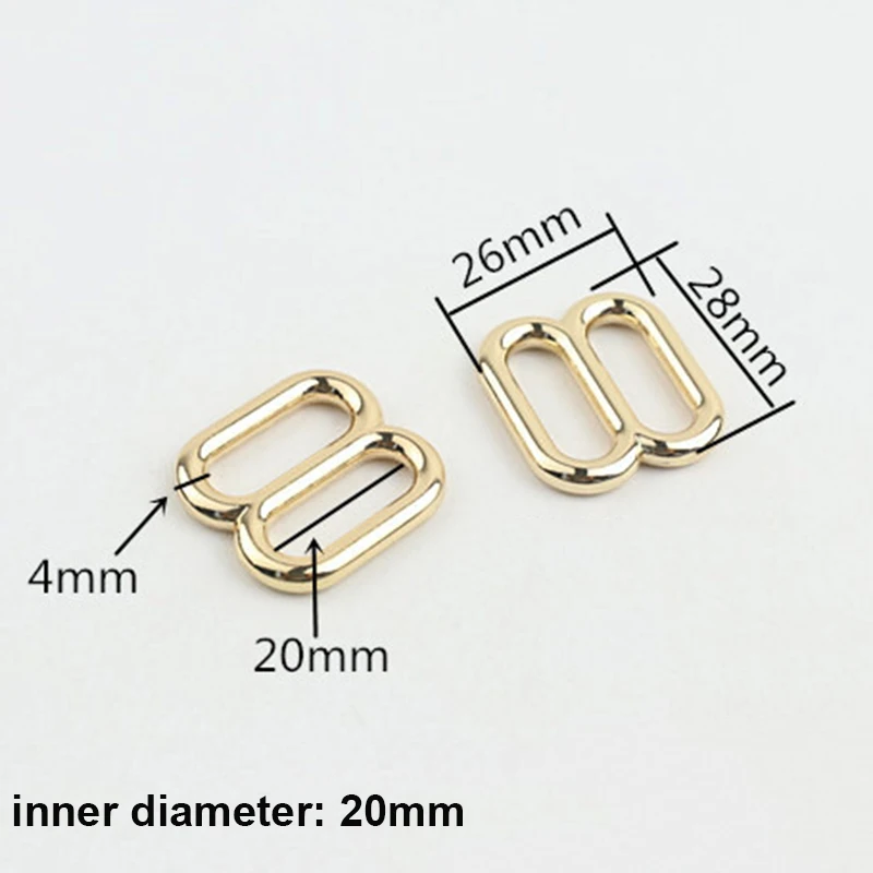 1pcs Metal Tri-Glide Buckle 3 Bar Adjuster Slider Middle Center Bar Buckle for Leather Craft Bag Backpack Shoulder Strap Belt