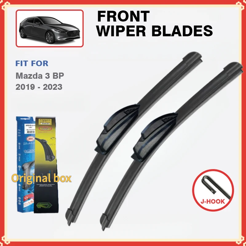 

For Mazda 3 BP 2019 2020 2021 2022 2023 Front Wiper Blades Windshield Windscreen Car Durable Brushes