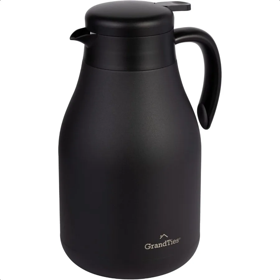 

61oz Stainl Steel Thermal Coffee Carafe Insulated Double Walled Vacuum Coffee Coffee Pot Hot Water Dispenser for Hot Drinks 1