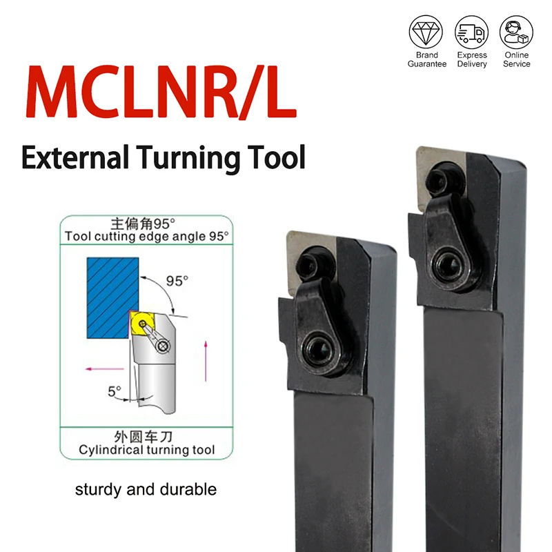 1PCS MCLNR 1616H12 MCLNR2020K12 MCLNR2525M12 MCLNR3232P16 MCLNR3232P19 External Turning Tool MCLNL Turning Holder CNC Lathe Tool