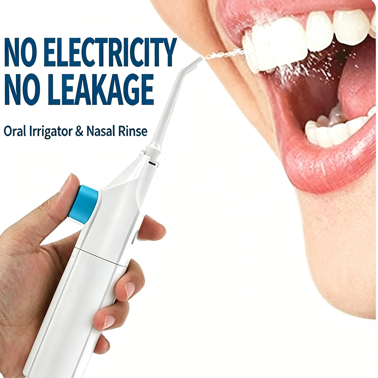 Oral Irrigator Flosser - Manual Water Flosser & Oral Irrigator