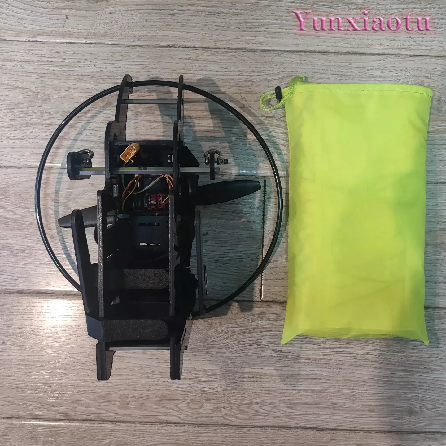 2.36M RC Powered Paraglider Leaf 236 Nylon Canopy Stunt Flight Model with Brushless Motor for Kids Dogs Indoor Outdoor
