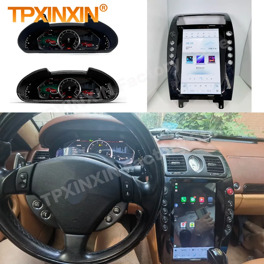 

13,9 ''Android 12 Tesla Мультимедиа Стерео для Maserati Quattroporte 2004 2005 2006 2007 2008 2009-2012 Автомобильный GPS плеер, головное устройство