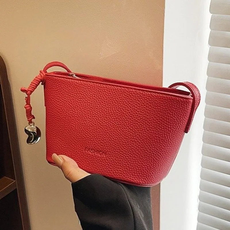 

Luxury Brand High-End Leather Women's Shoulder Bag Popular Classic Elegant Trendy Design Commuter Daily Bag