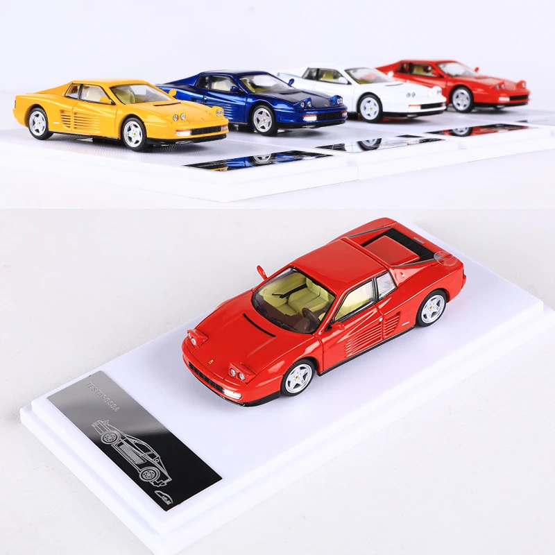 XF 1:64 Testarossa Alloy Model Car Can Opened The Hood