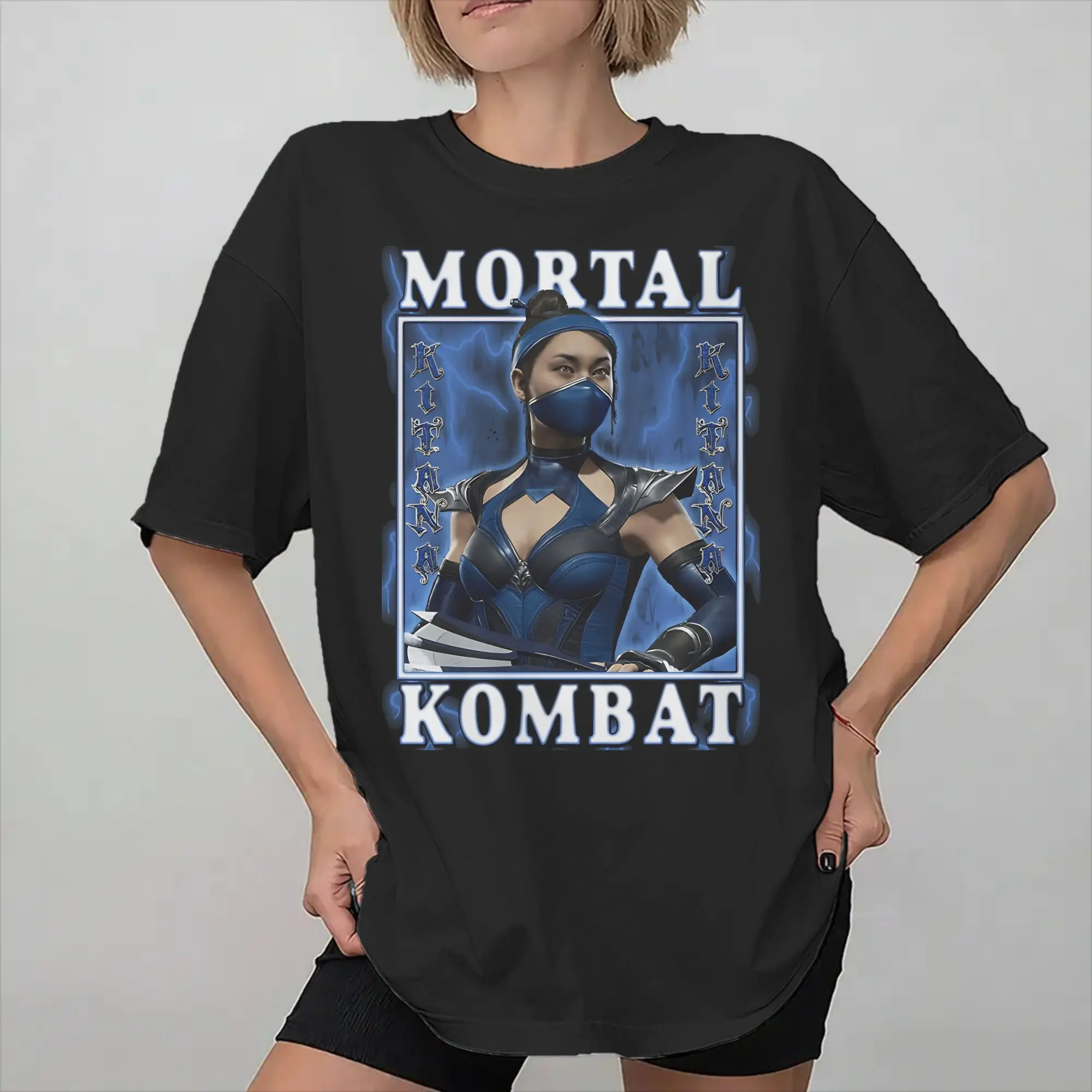 Men Women Kitana You Will Learn Respect Mortals Kombats Shirt Cotton New Arrival Tee Shirts  Clothing Outfits