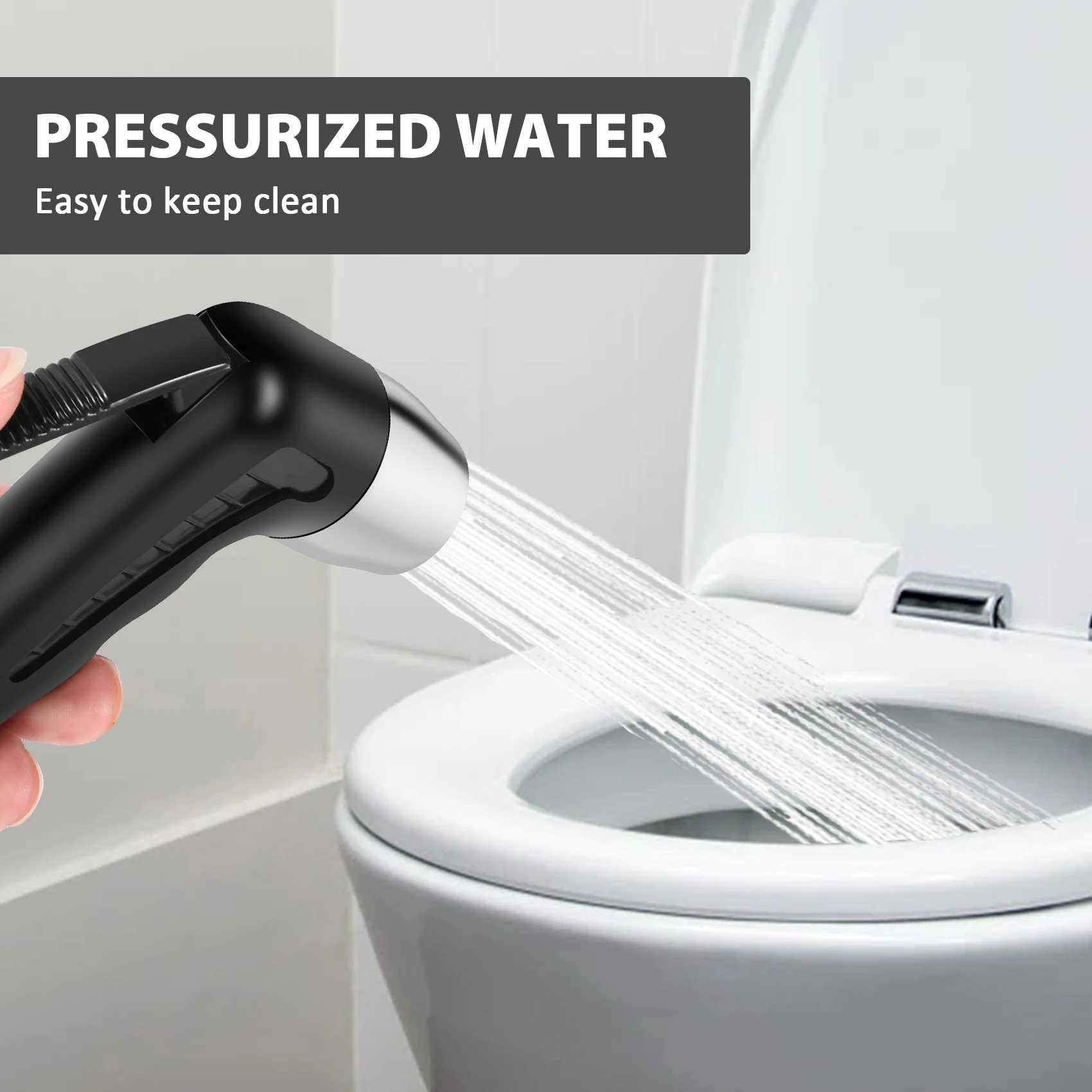 Spruzzatore a spruzzo per soffione doccia per bidet da bagno per WC manuale