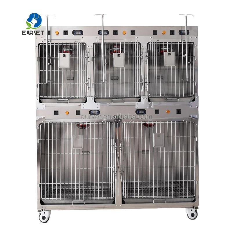 

High Quality Vet ICU Cage Veterinary Equipment Infrared Heating Oxygen Chamber for Pet Clinic