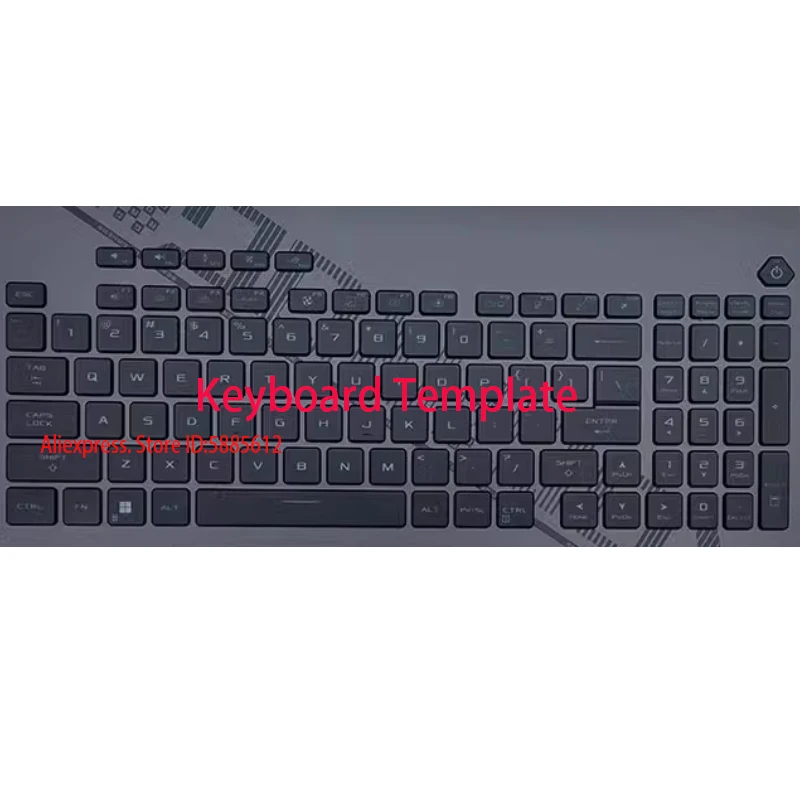 Keyboard Replacement Keycap Key cap &Scissor Clip&Hinge For ASUS ROG G814 G834 Gunshen 7 PLUS Super Competitive Edition Game