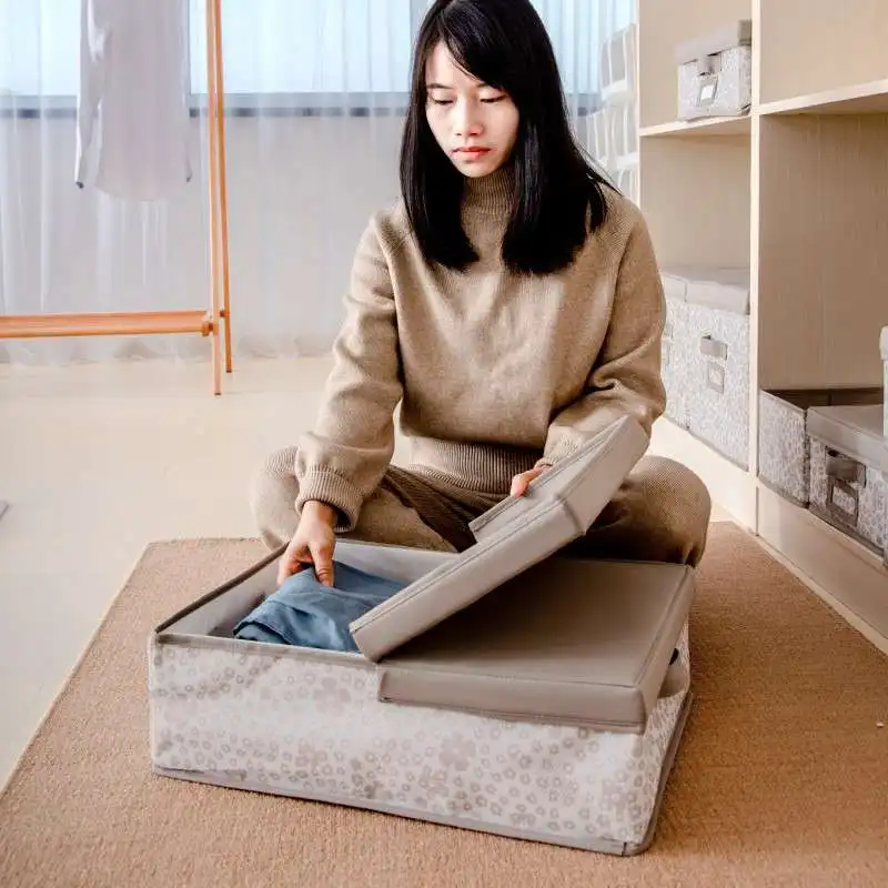 foldable-storage-box-cover-clothes-storage-box-home-storage-organizer-jewelry-box-simple-style-small-size-double-cover