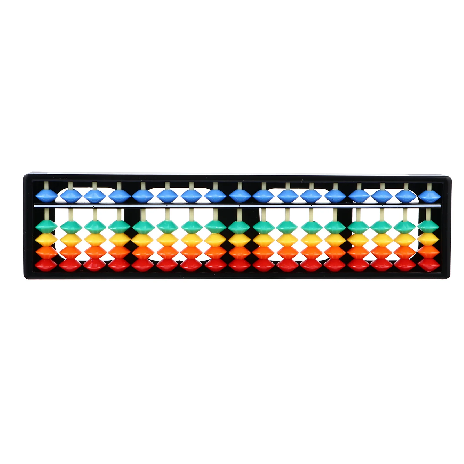 Ábaco de Plástico Colorido com 17 Varas para Aprendizado de Matemática para Crianças, Ferramenta Educacional de Aritmética no Estilo Chinês