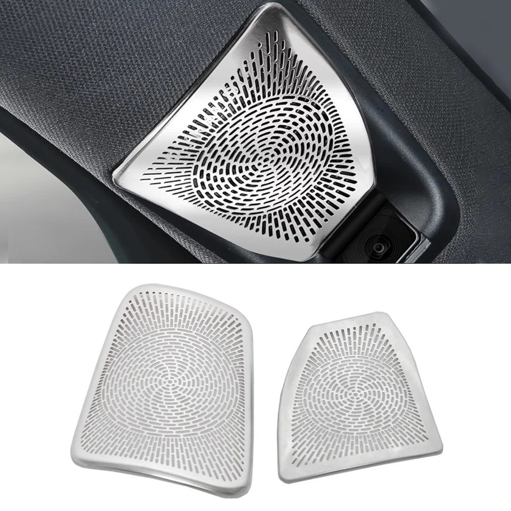 For BYD Frigate 07 2023 2024 Car Door Audio Speaker Cover Loudspeaker Pad Trim Frame Sticker Stainless Interior Accessories