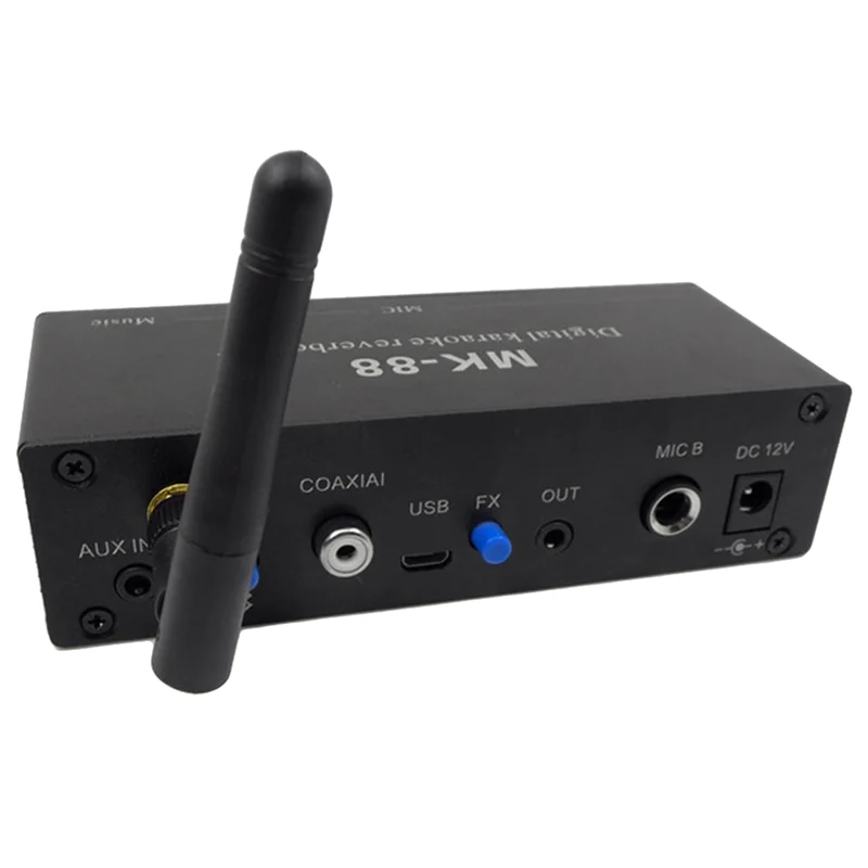 

B04B-2X MK-88 6.5Mm Microphone Reverb Effect Bluetooth Coaxial Decoder Stereo Preamplifier Audio Amplifier Mixing Board