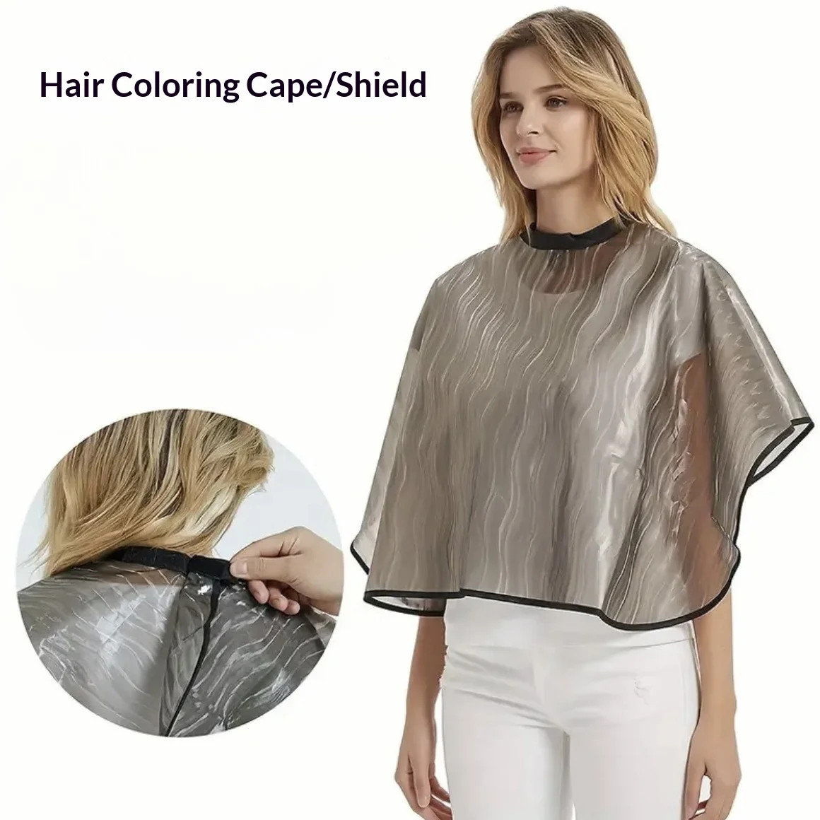 1Pc Barbershop Hairdressing Cape Waterproof Hair Coloring Wraps for Hair Color Shampoo Hair Dye Cloth Haircut Cloak Barber Tools