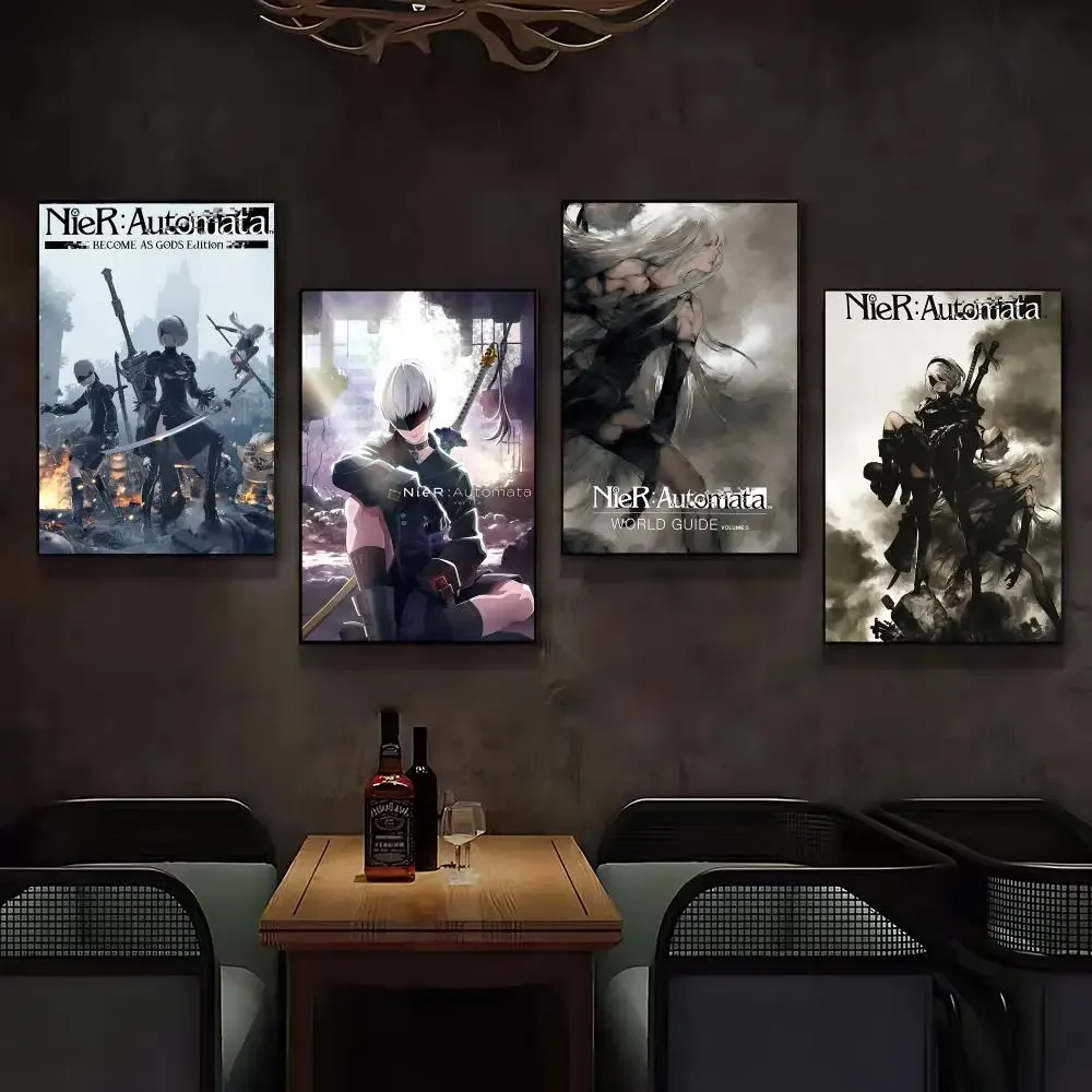 Game Nier Automata Poster Posters Anime Room Decor Decoration Movie Backpack Wall Interior Music Wall Art