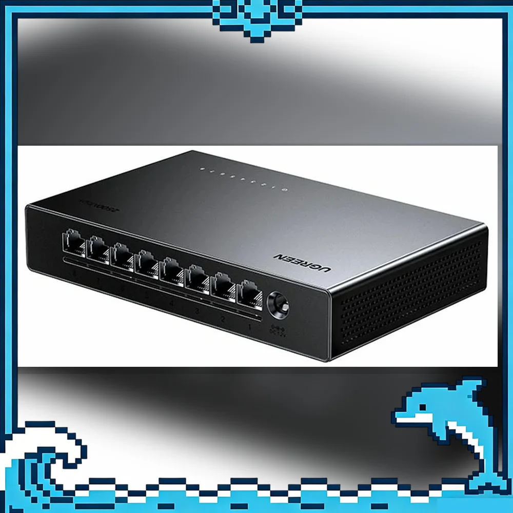 UGREEN CM954 55617 8-Port 2.5GbE Unmanaged Ethernet Switch Network Hub for NAS Desktop