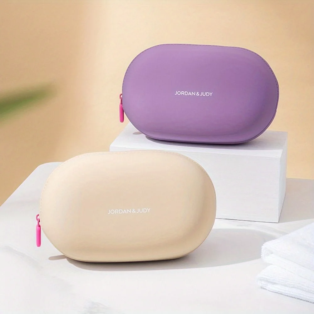 

Multifunctional Large Capacity Silicone Cosmetic Bag Moisture-proof Cosmetic Storage Bag Soft Wash Bag for Home