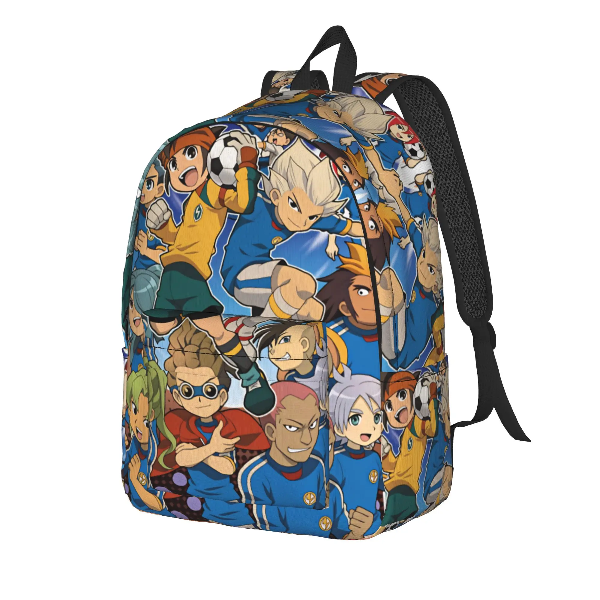 Inazuma Eleven Backpack  Sport Backpacks Men Custom Lightweight High School Bags Modern Rucksack