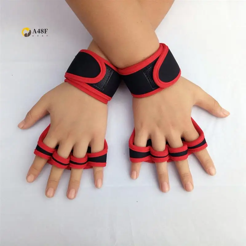 

A48F-тренировочные спортивные перчатки для мужчин и женщин, перчатки для тренировок, фитнес, бодибилдинг, тяжелая атлетика, тренажерный зал, перчатки на запястье