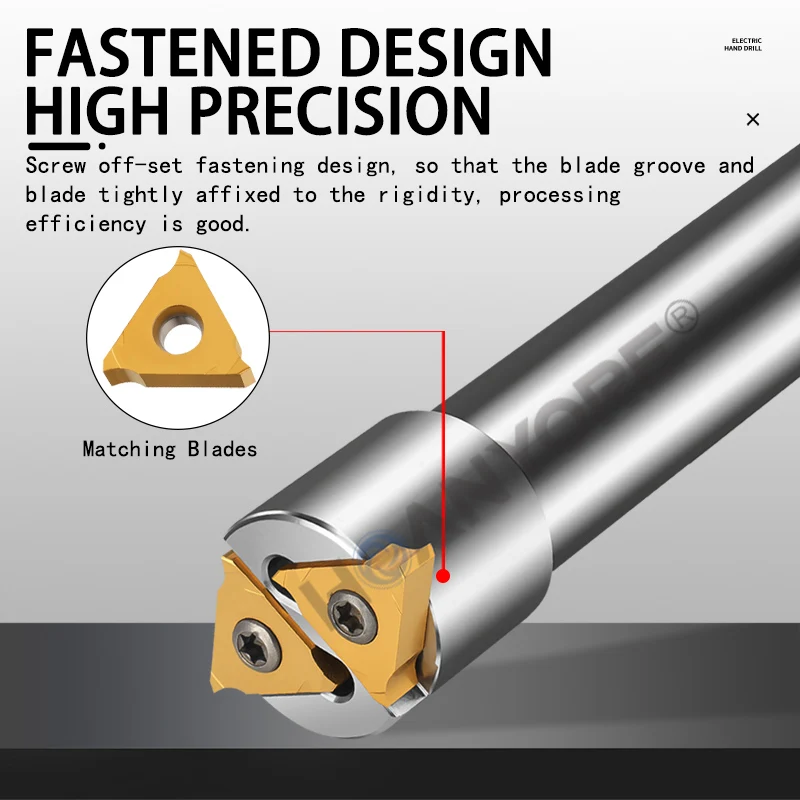 

328 Machining Center Shallow Groove Milling Toolholder Inner Hole Circlip Slot Milling Toolholder Inner Ring T-Slot Toolholder