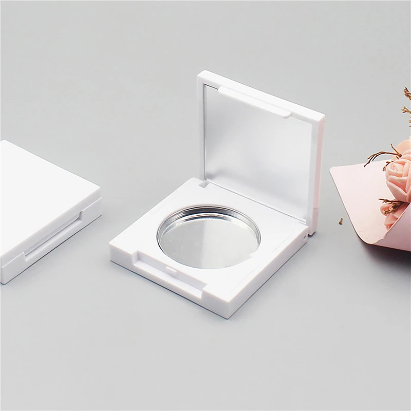 Portable Highlighter Empty Box Blush Eyeshadow Container Blush Foundation Makeup With Mirror Empty Boxes For Packaging